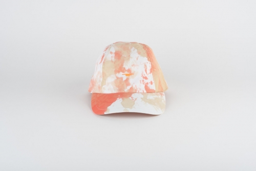 BASEBALL CAP IN NYLON FABRIC HANDMADE DRIPPING DYEING